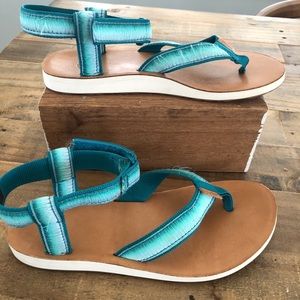 Teva Women's Original Ombre Sandal, Deep Teal, 8 M US